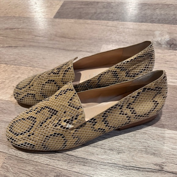 Shoes - Sole Society Snakeskin Loafers